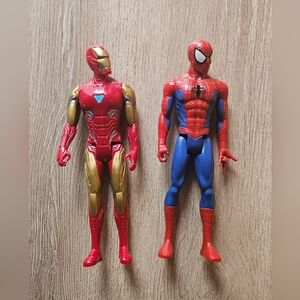 Iron Man and Spider-Man Action Figures